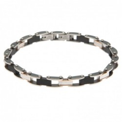bracciale uomo ceramica e acciaio