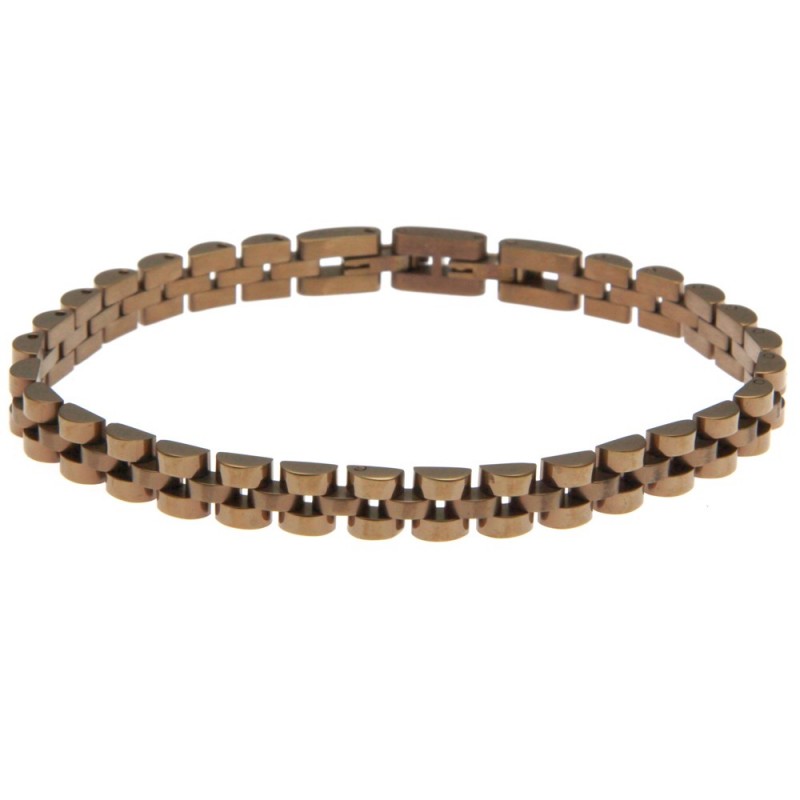 bracciale uomo in acciaio maglia rolex