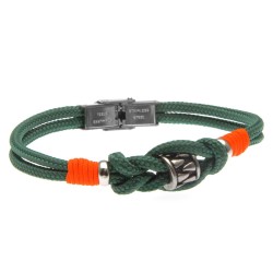 bracciale con cordoncino colorato ed elemento invecchiato