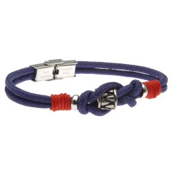 bracciale con cordoncino colorato ed elemento invecchiato