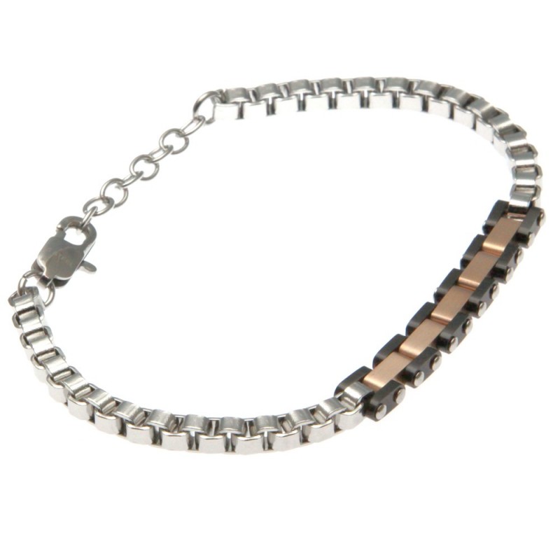 bracciale uomo acciaio