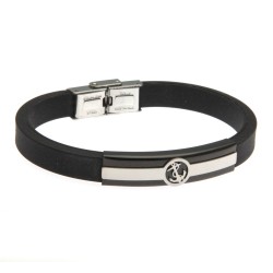 bracciale uomo con ancora in acciaio e caucciù