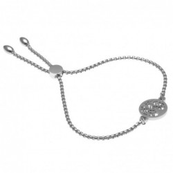 bracciale donna con albero della vita in acciaio