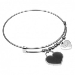 bracciale donna con cuore rigido