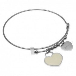 bracciale donna con cuore rigido
