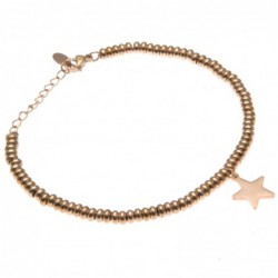 bracciale donna con stellina in acciaio