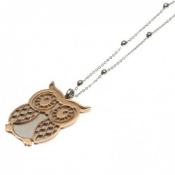 collana lunga da donna con ciondolo gufo
