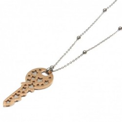 collana lunga da donna con ciondolo chiave