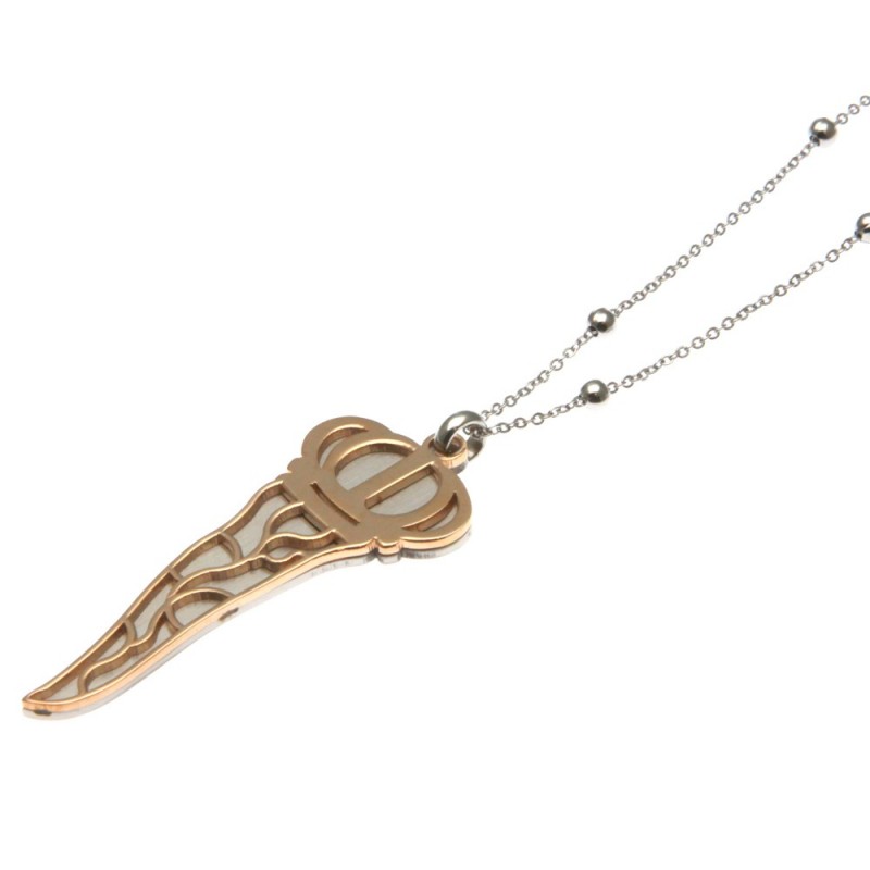 collana lunga da donna con ciondolo corno napoletano