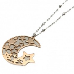 collana lunga da donna con ciondolo luna e stella