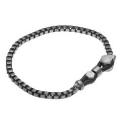 bracciale uomo un acciaio invecchiato