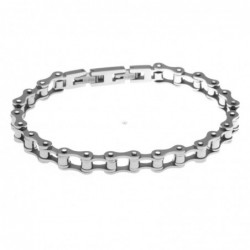 bracciale uomo bike catena bici o moto in acciaio