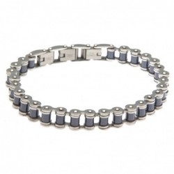 bracciale uomo bike catena bici o moto in acciaio