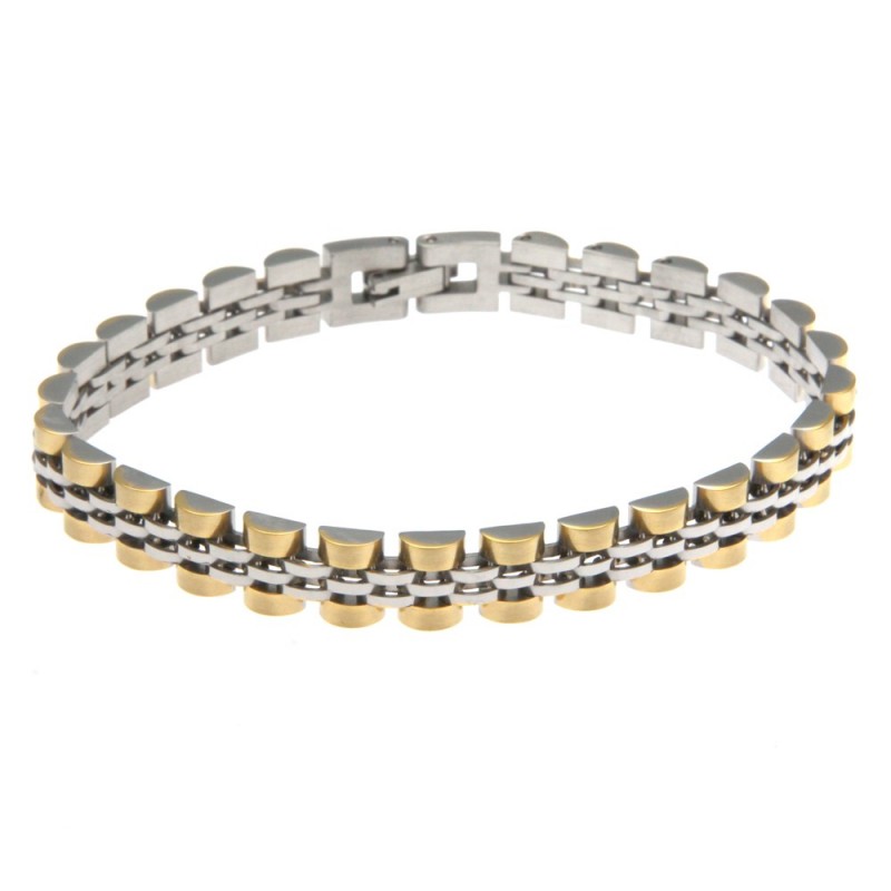 bracciale uomo maglia jubilee in acciaio