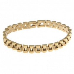 bracciale uomo maglia president in acciaio