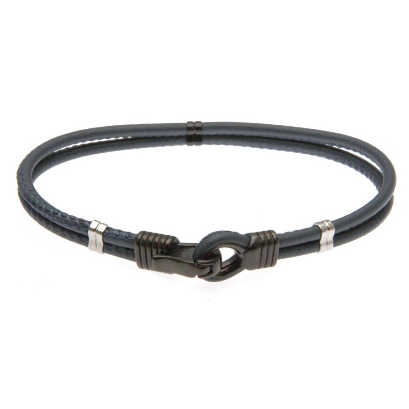 bracciale uomo in pelle chiusura particolare