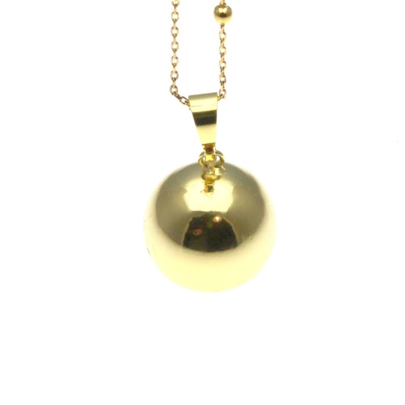 Chiama angeli collana in bronzo classico dorato