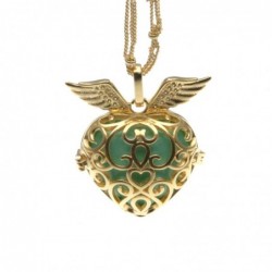 Chiama angeli collana in bronzo a cuore