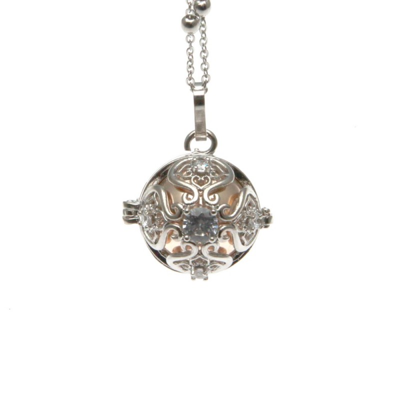 Chiama angeli collana in bronzo con strass