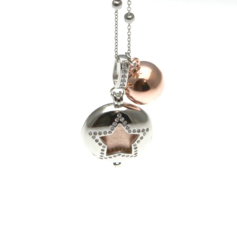 Chiama angeli collana in bronzo con simbolo stella