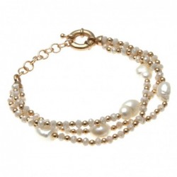 bracciale donna pietre e perle