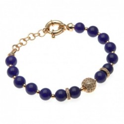 bracciale donna con pietre e sfera di strass