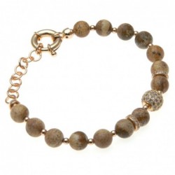 bracciale donna con pietre e sfera di strass