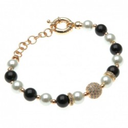 bracciale donna con pietre e sfera di strass