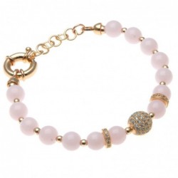 bracciale donna con pietre e sfera di strass