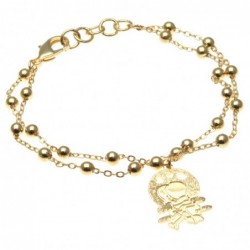 bracciale donna con innamorati in bronzo