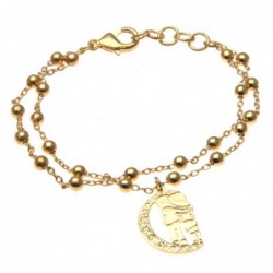 bracciale donna con innamorati in bronzo