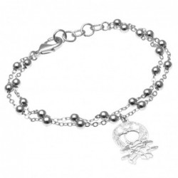 bracciale donna con innamorati in bronzo