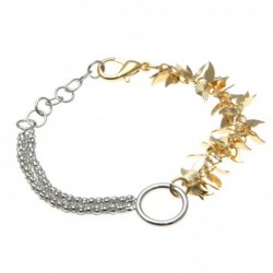 braccial donna in bronzo con petali