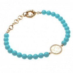 bracciale donna con stellina e pietre colorate