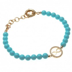 bracciale donna con infinito e pietre colorate