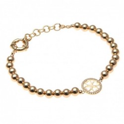bracciale donna con quadrifoglio in bronzo