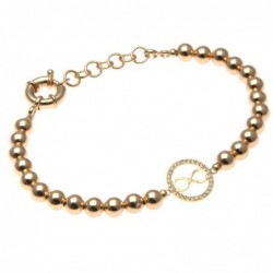 bracciale donna con infinito in bronzo