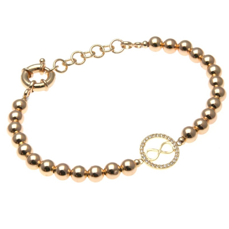 bracciale donna con infinito in bronzo