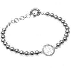 bracciale donna con quadrifoglio in bronzo