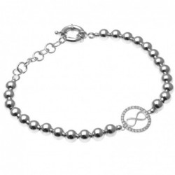 bracciale donna con infinito in bronzo
