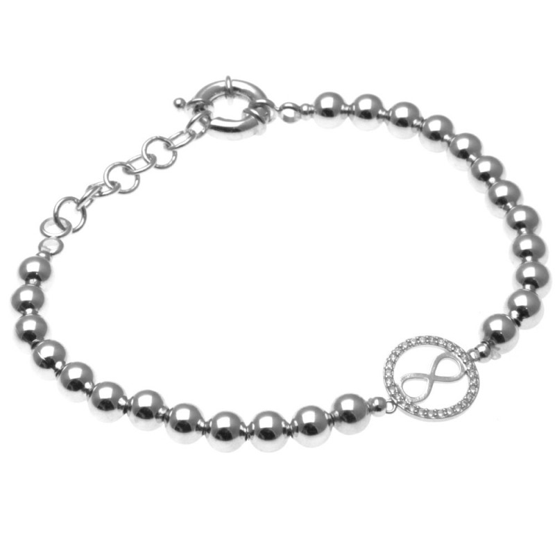 bracciale donna con infinito in bronzo