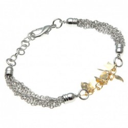 bracciale donna in bronzo con petali