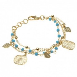 bracciale donna in bronzo con ciondoli
