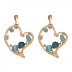 orecchini donna a cuore in bronzo pendenti a vite