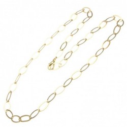collana donna lunga in bronzo dorato