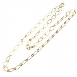 collana donna lunga in bronzo dorato