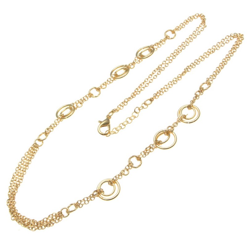 collana donna in bronzo dorato