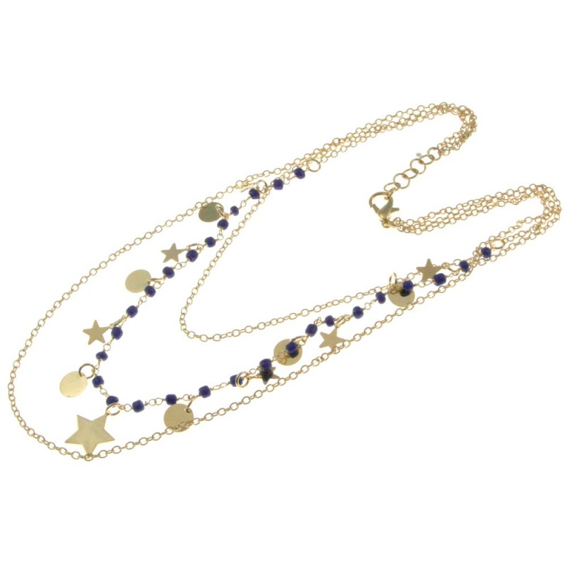 collana donna in bronzo con ciondoli