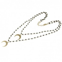 collana donna con lune in bronzo