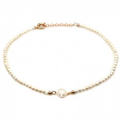 collana donna girocollo perle con albero della vita